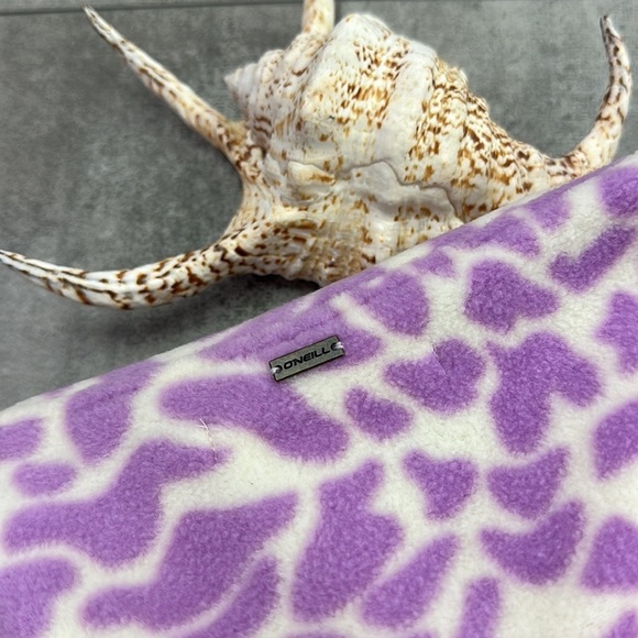 🔆 O'Neill🔆 Womens Sierra Fleece Top jacket cozy warm zip cheetah - Picture 16 of 16